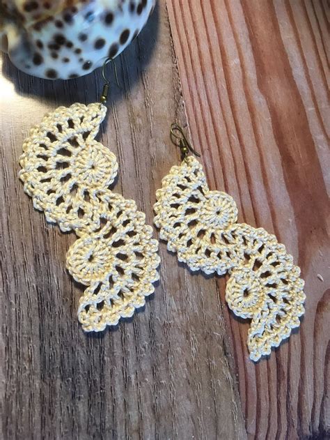 66. ONE Crochet Earrings Pattern Crochet Earring pattern | Etsy