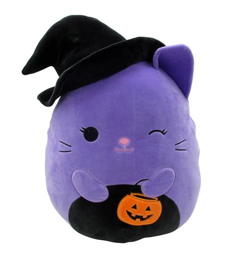 Squishmallows Official Kellytoy Plush 16" Purple Cat Witch - Ultrasoft Stuffed Animal Plush Toy ...