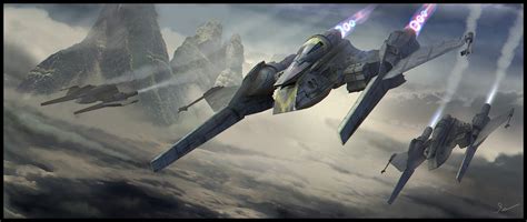 ArtStation - H-Wing Space Fighter