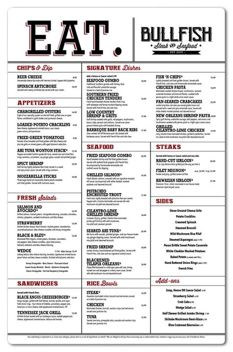 Menu Design Samples - MenuWorks