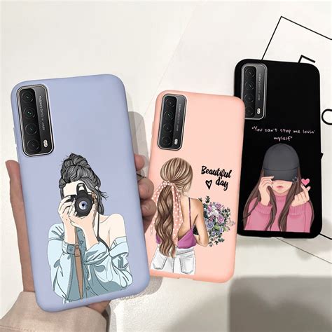 Huawei Y7A Case Cover Huawei P Smart 2021 PPA-LX2 Silicone Matte ...