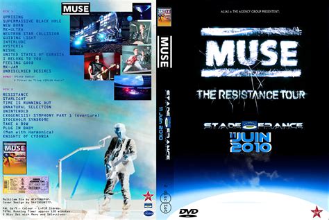 Jaquette DVD de MUSE The resistance tour Stade de France 11 Juin 2010 custom - Cinéma Passion