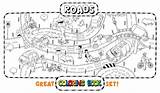 Road Blocks Coloring Pages sketch template