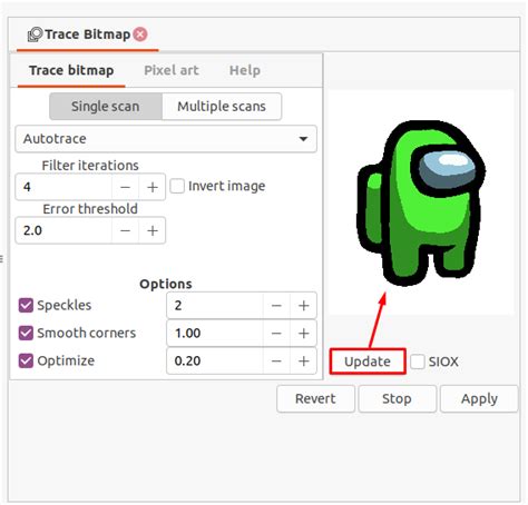 How to convert PNG to SVG in Inkscape