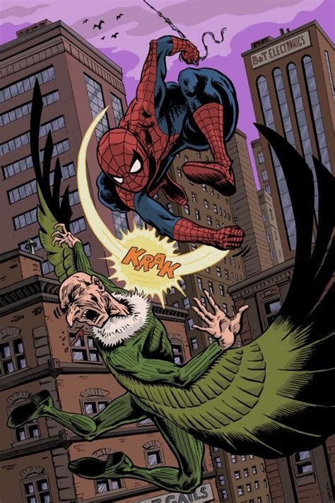 spider-man vs. the vulture | Spiderman, Spectacular spider man, Spiderman comic