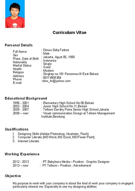 Top Contoh Cv Beasiswa Kuliah 95 Di Inspirasi Membuat Curriculum Vitae di post Contoh Cv ...