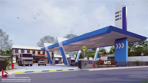 FILLING STATION DESIGN (RF FS1003) – NIGERIAN BUILDING DESIGNS