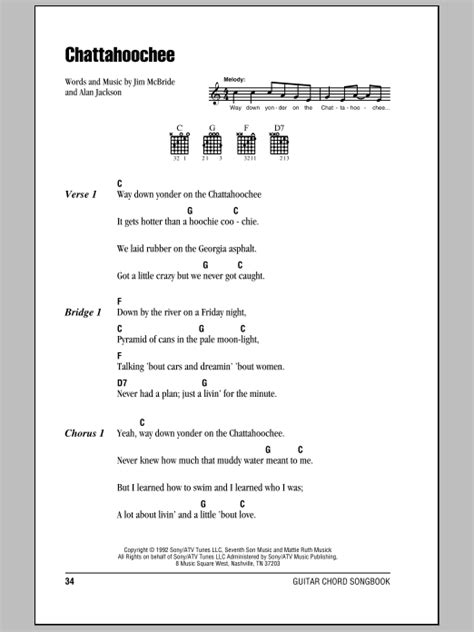 Chattahoochee by Alan Jackson - Guitar Chords/Lyrics - Guitar Instructor