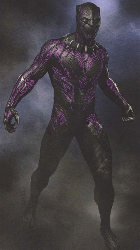 Black Panther Purple Suit Vibranium iPhone Wallpaper | Black panther marvel, Black panther ...