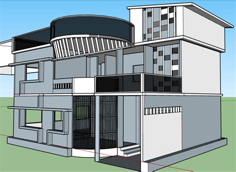 SketchUp modern house design tutorial bangla en 2021 | Diseño moderno ...