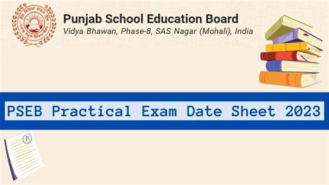 PSEB Practical Date Sheet 2023: Check Punjab Board Class 12th and 10th Practical Exam Date Sheet ...