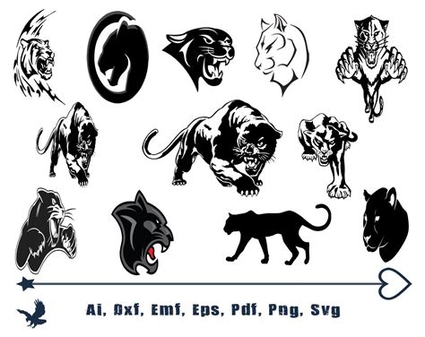 Panther SVG Bundle Panther SVG Panther Clipart Panther Cut | Etsy