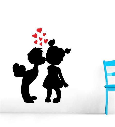 Buy PVC Vinyl Love Couple Perfect Wall Sticker by Wall Attraction Online - Kids Wall Stickers ...