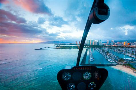 Waikiki Sunset Helicopter Tour — Rainbow Oahu Helicopter Tours Hawaii