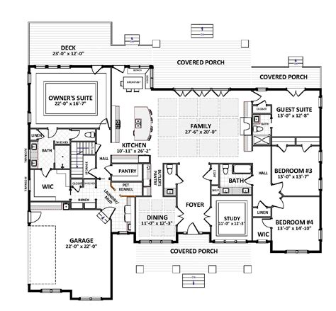 Open Floor Plan Craftsman Style House Plan 4889: Riverbend - 4889