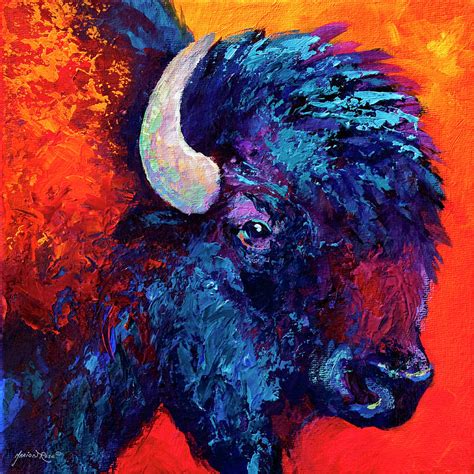 Buffalo Head Painting at PaintingValley.com | Explore collection of ...