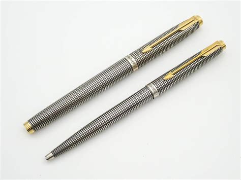 Vintage Parker 75 Sterling Silver Fountain Pen & Ballpoint Pen Set– Grand Vision Pens