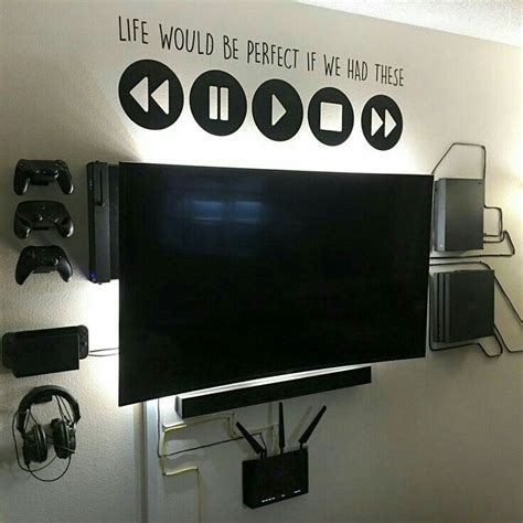 𝐟𝐚𝐦𝐢𝐥𝐢𝐞 | Gamer room diy, Boys game room, Video game room design