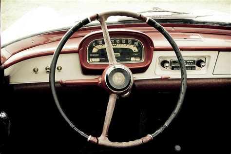 Retro Car Driving Wheel by Malhrovitz