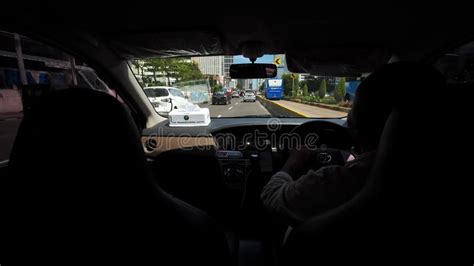 Inside the Interior of a Cab Car in Jakarta. Indonesia. Stock Video - Video of urban, asian ...