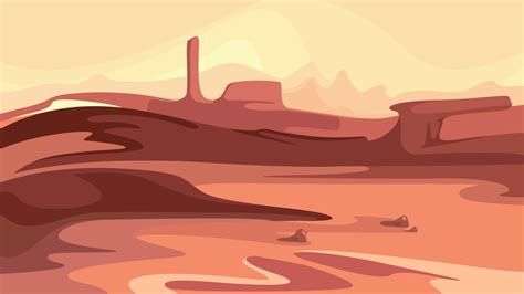 Martian landscape with mountains. 2309718 Vector Art at Vecteezy