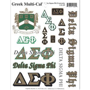 Delta Sigma Phi Car Decal - Greek Merchandise – Something Greek