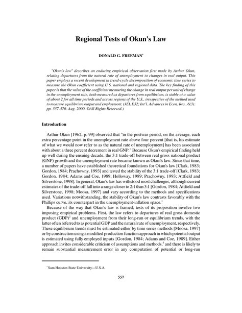 (PDF) Regional tests of Okun's law