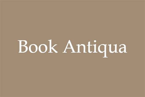 Book Antiqua font - ActionFonts.com