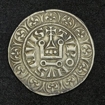 Medieval European Coins - Gros Tournois French Silver coin.:Coins and Banknotes