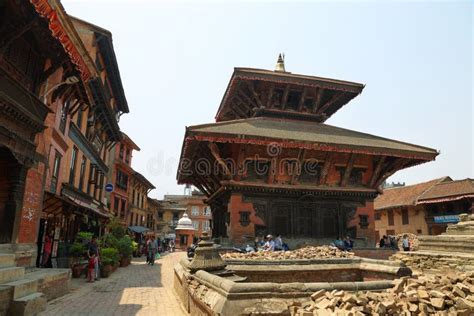 Dolakha Bhimsen Temple in Bhaktapur, Nepal Editorial Stock Image ...