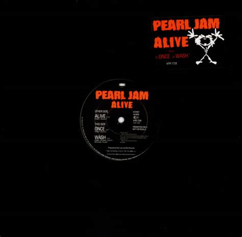 Pearl Jam Alive UK Promo 12" vinyl single (12 inch record / Maxi-single) (16507)