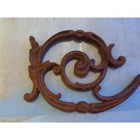 Vintage Cast Iron Architectural Garden Art Wall Decor - a Pair | Chairish