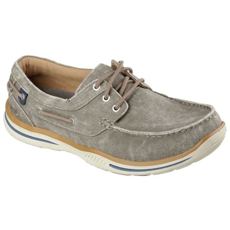 SKECHERS Men's Relaxed Fit: Elected - Horizon Casual Shoes, Tan - Bob’s ...