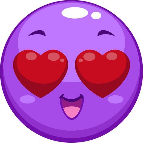 Purple Love Smiley | Imagens emoticons, Emojis e Sorriso