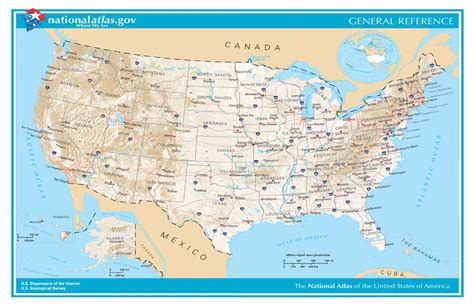 United States (National Atlas) Map Poster