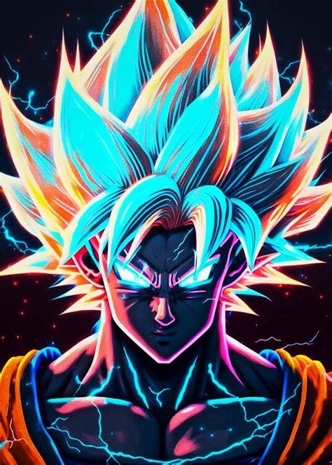 Poster, Bilde Line Art Goku | Merchandise | Europosters