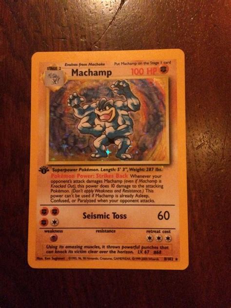 Pokémon: Machamp Base edition card, 1st edition (1999-2000!) - shiny - Catawiki