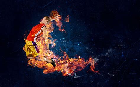 Flaming Basketball Wallpapers - Top Free Flaming Basketball Backgrounds - WallpaperAccess