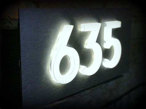 Lighted Street Number Signs - Kreative Ideen Heimtextilien