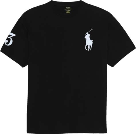 Polo Ralph Lauren Black Big-Pony '3' T-Shirt | INC STYLE