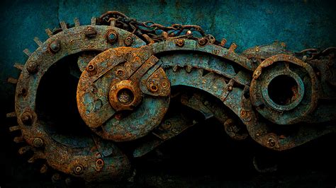 Rusty metal sculptures on Behance