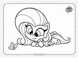 My Little Pony Coloring Page Fluttershy sketch template