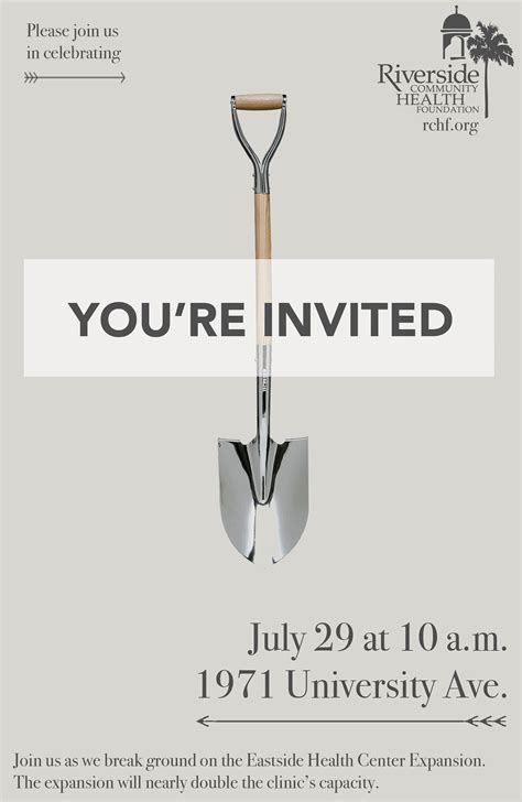 Groundbreaking invitation #2 on Behance