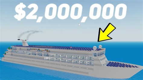 $2,000,000 Ship Build! Roblox Cruise Ship Tycoon - YouTube