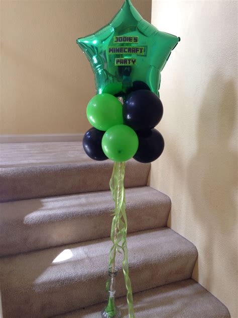 MINECRAFT balloons | Minecraft party decorations, Minecraft party ...