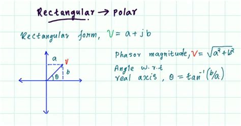 Rectangular to Polar form & Polar to Rectangular form conversion