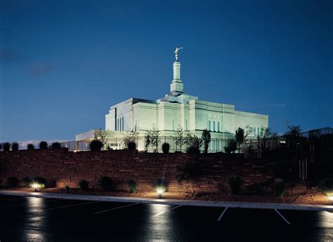 Snowflake Arizona Temple in the Evening