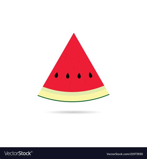 Watermelon slice cartoon Royalty Free Vector Image