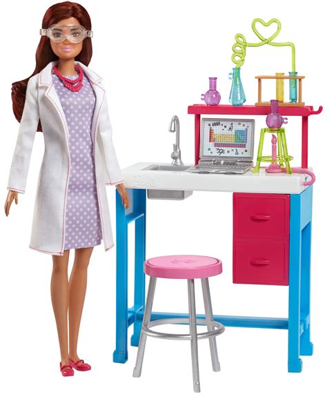 Mattel Barbie I Can Be Anything Science Lab Playset Careers Scientist ...