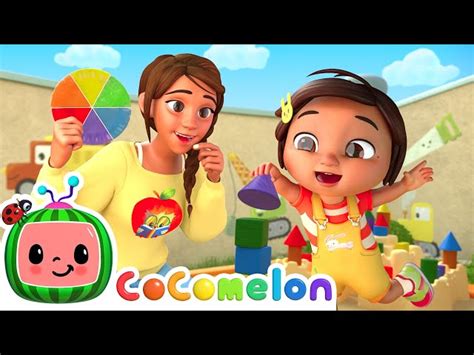 Colors Song with Nina and Miss Appleberry | CoComelon Nursery Rhymes ...